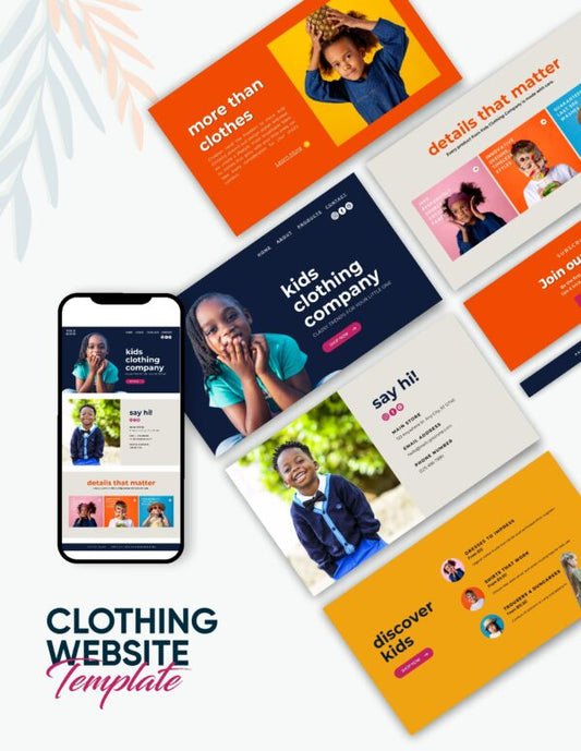 Young Mogul Clothing Canva Website Template