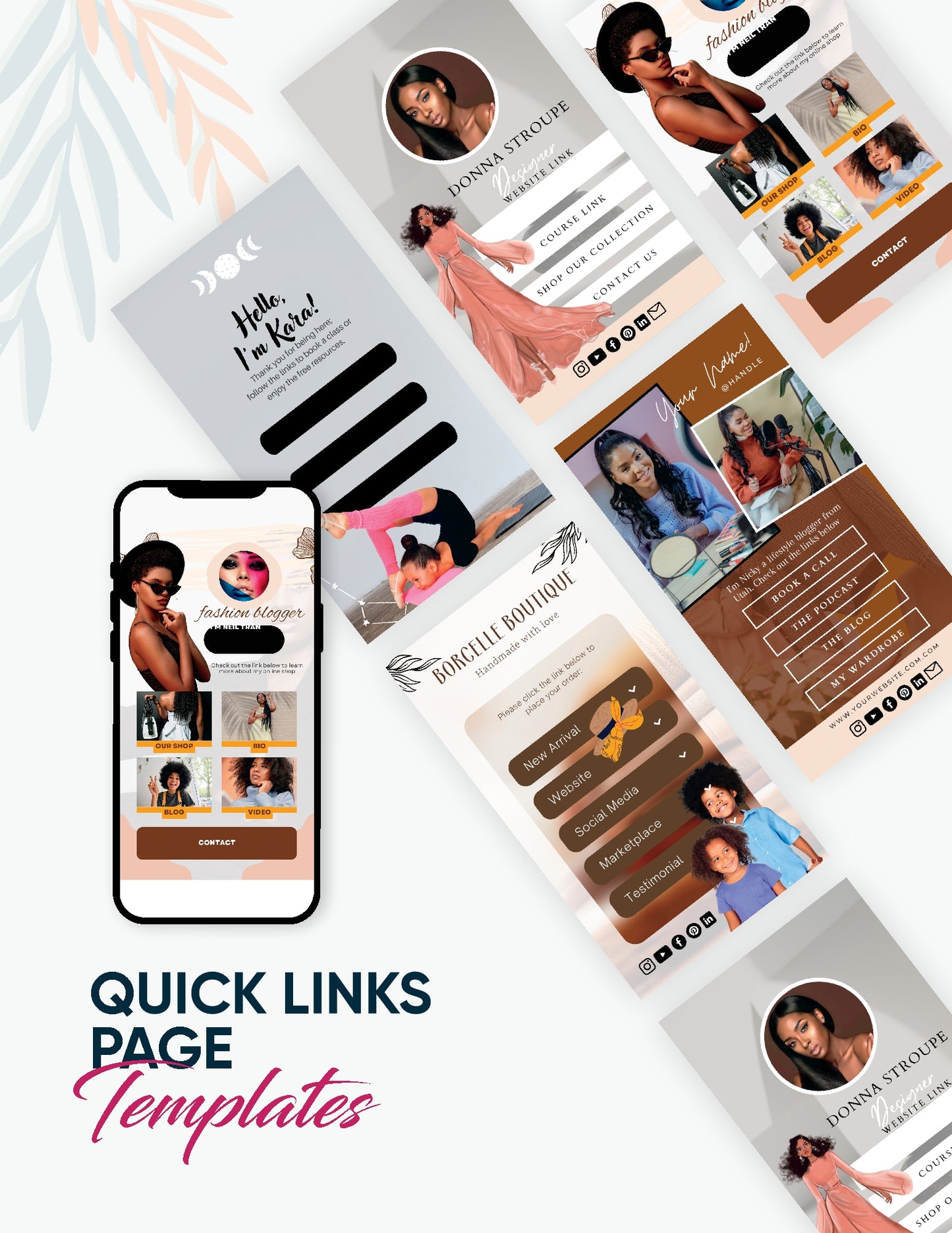 QUICK LINKS PAGE TEMPLATES